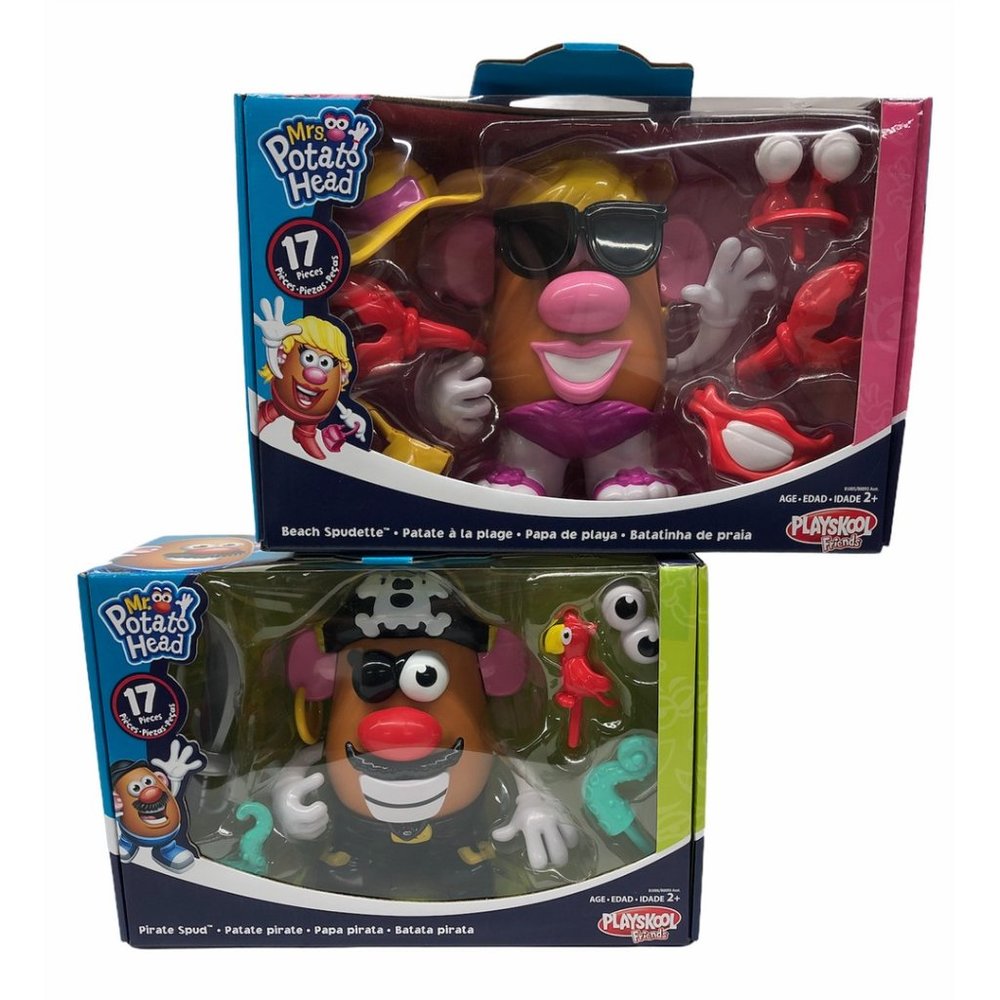 Mrs & Mr Potato Head Pirate Spud & Beach Spudette